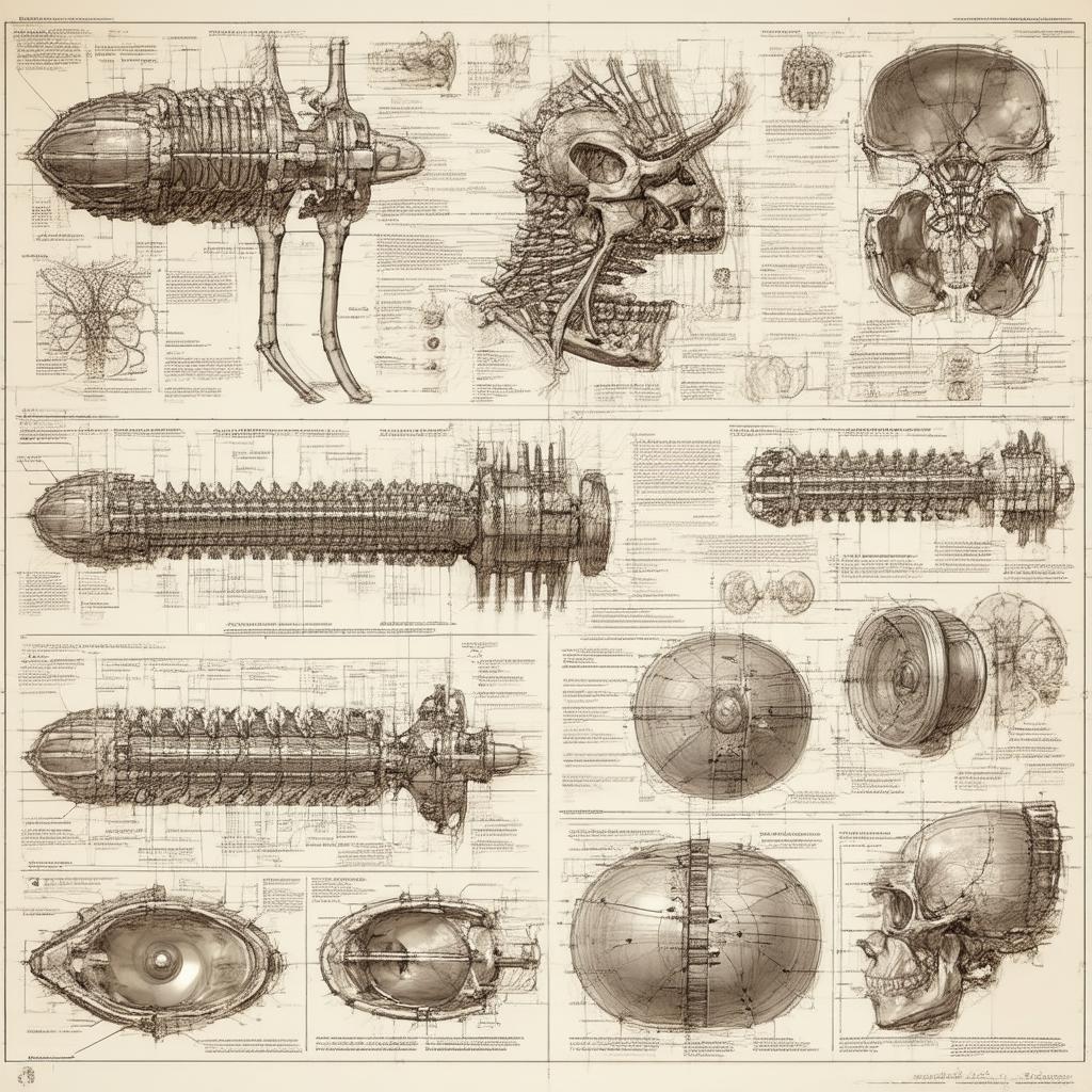 No Man's Sky in Precise Anatomical Linework