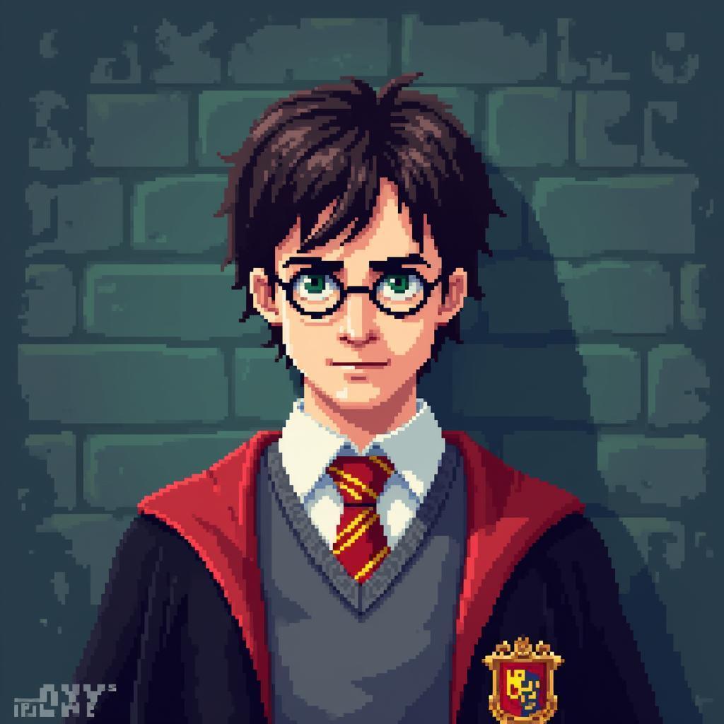 Bruce Campbell as Pixelated Harry Potter