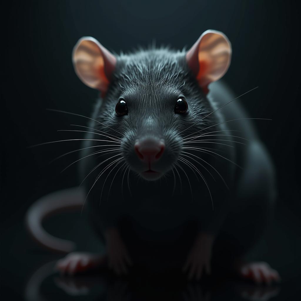 Cinematic Rat With a Lysoform Face