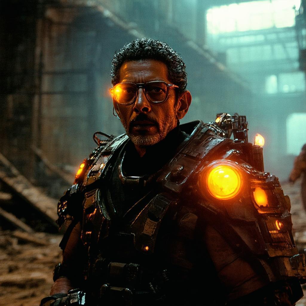 Post Apocalyptic Jeff Goldblum in Fantasy Detail
