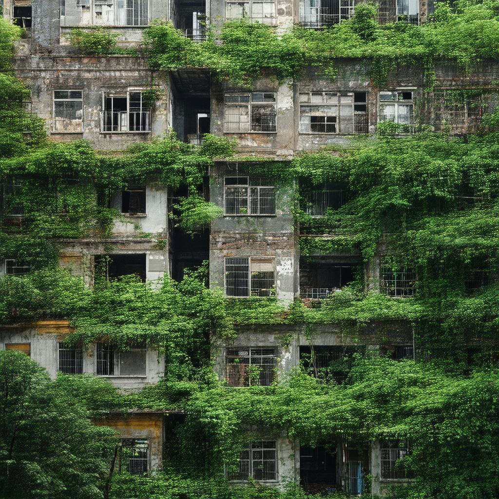 Deserted City Reclaimed by Lush Vegetation