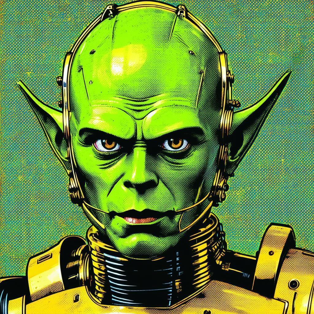 C3PO as a Green Goblin Pop Icon