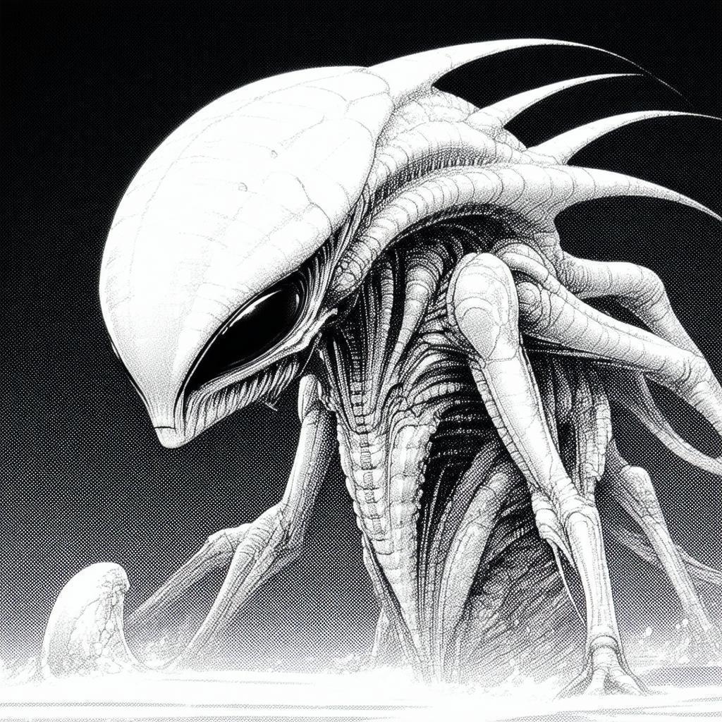 Enigmatic Alien Creature on Delta Film