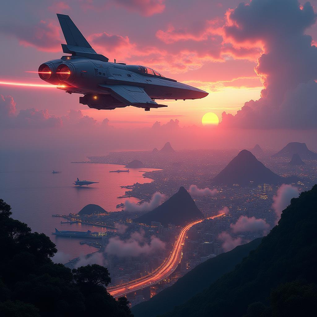 Spaceships Descend on a Glittering Rio