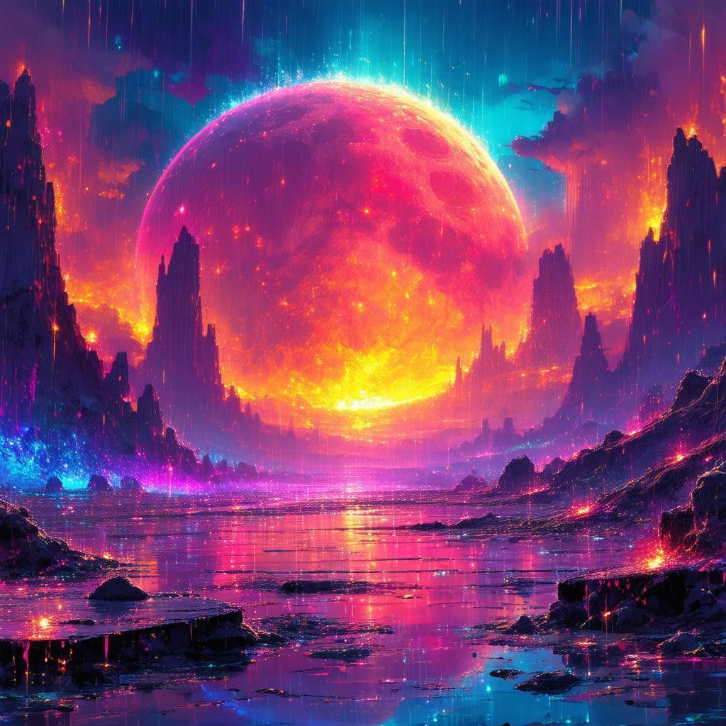Acid Rain Storms Over Anime Venus