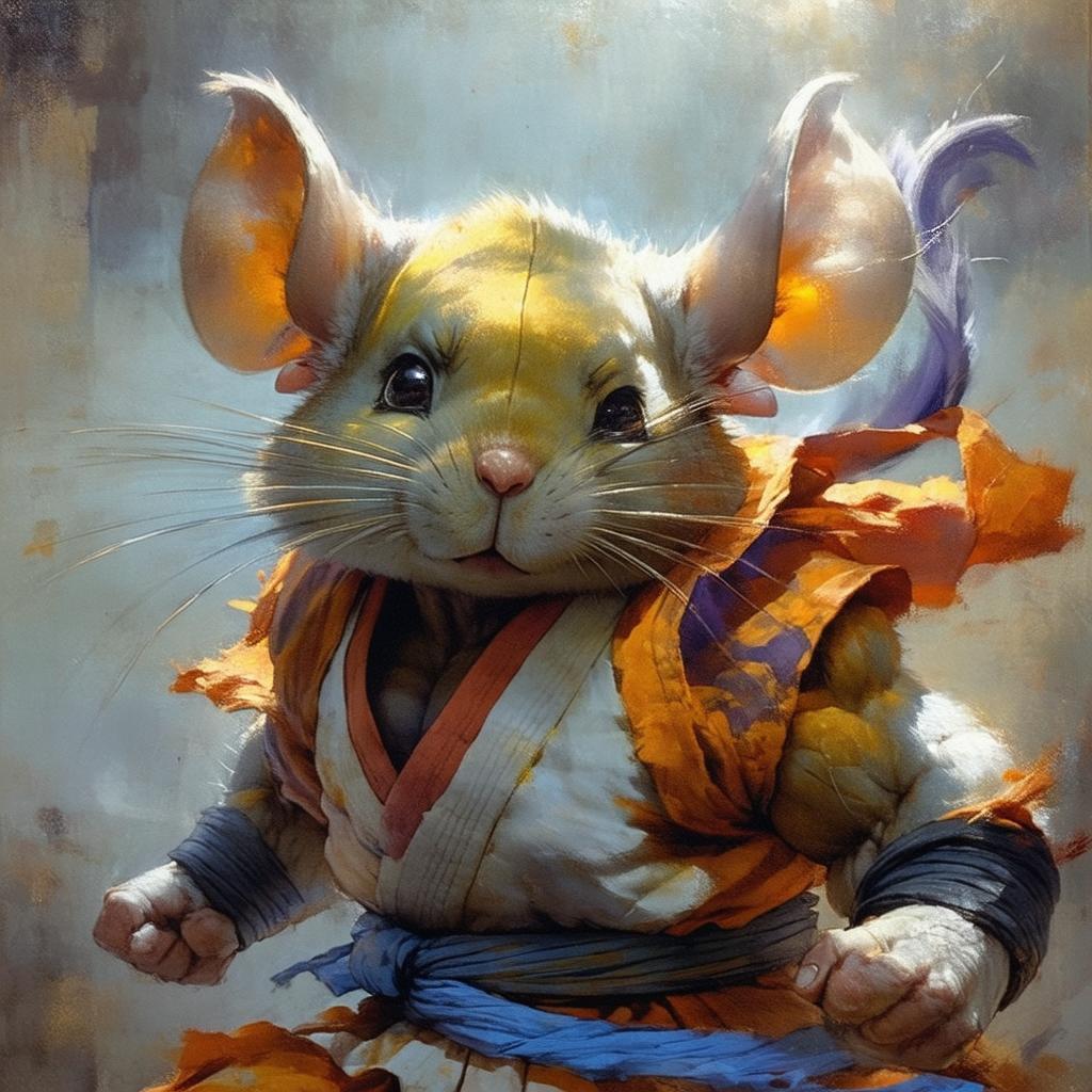 Chinchilla Poses as Dhalsim on Ektar