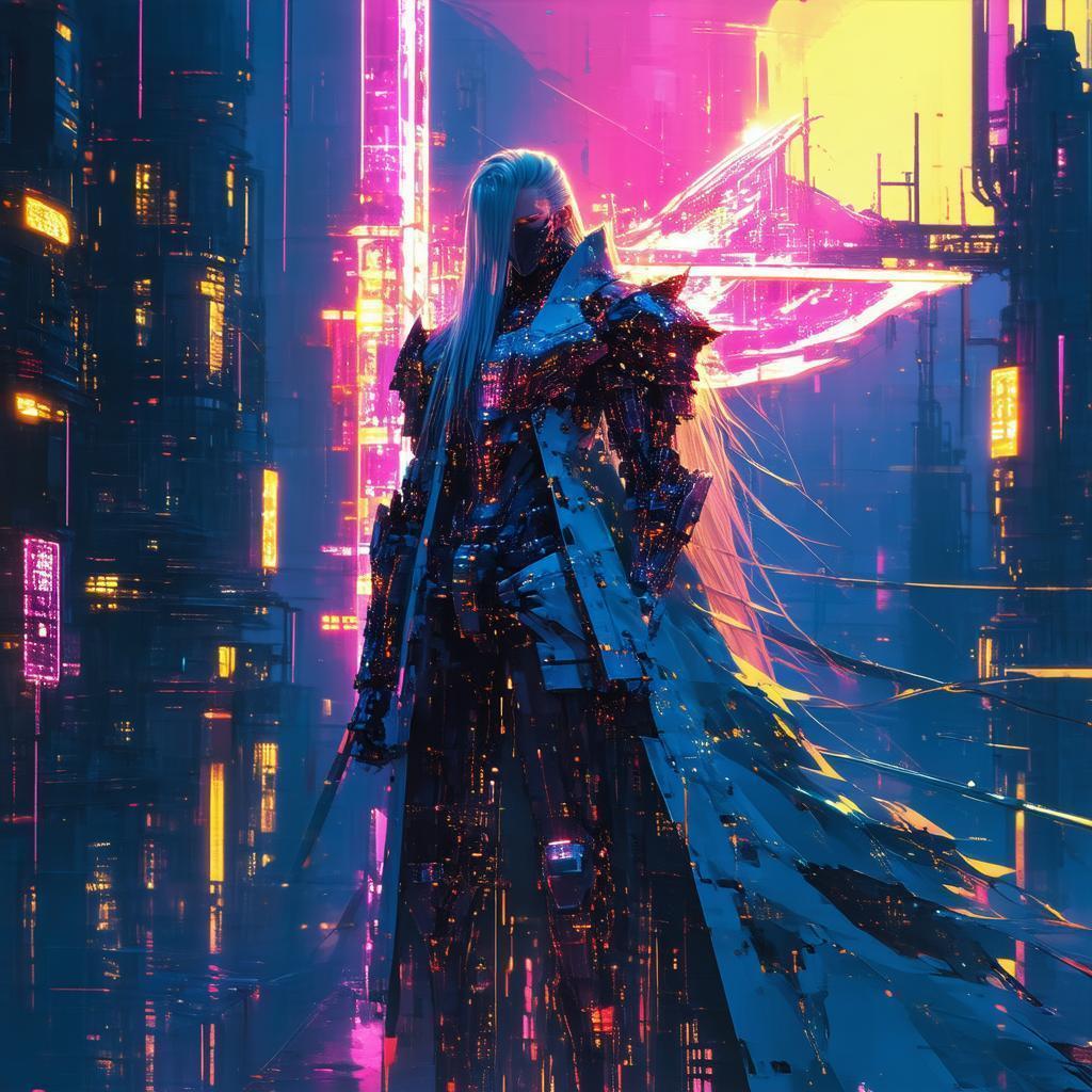 Sephiroth Rises in Neonpunk Concept Art