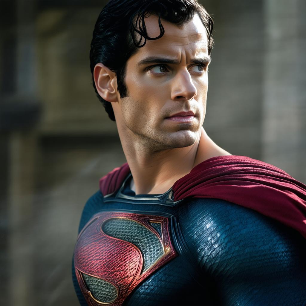 Henry Cavill as Superman in Intense Closeup