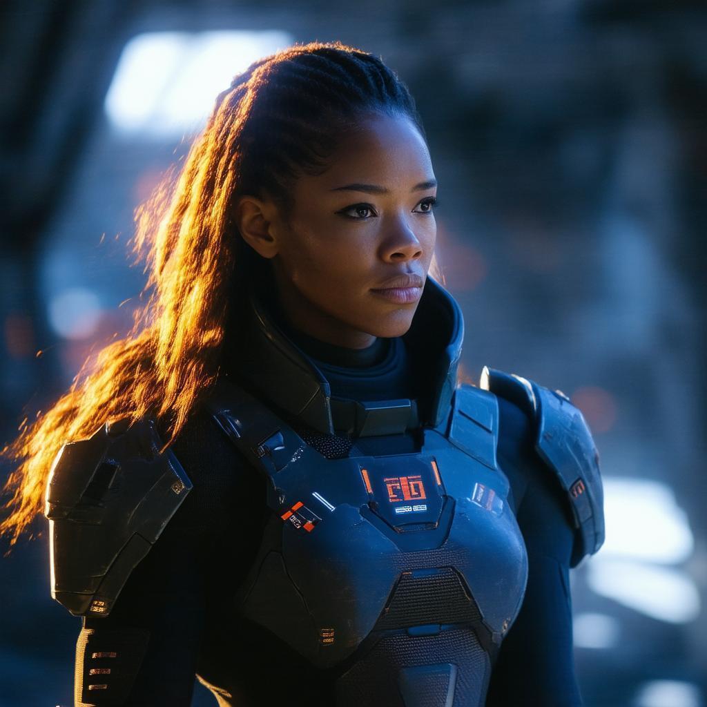 Mass Effect Hero in Golden Hour Drama