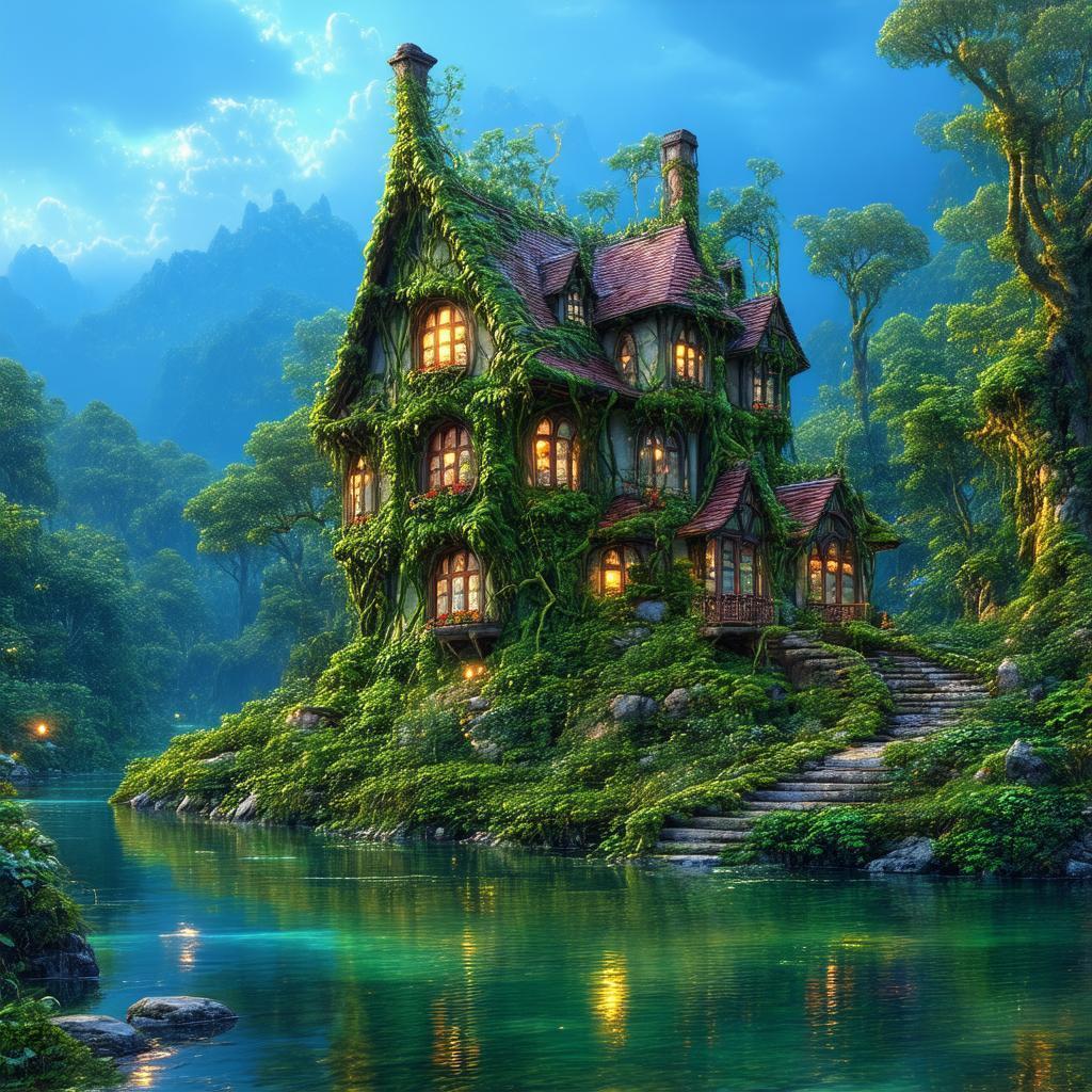 Whimsical Tudor House Ensnared By Jungle Vines