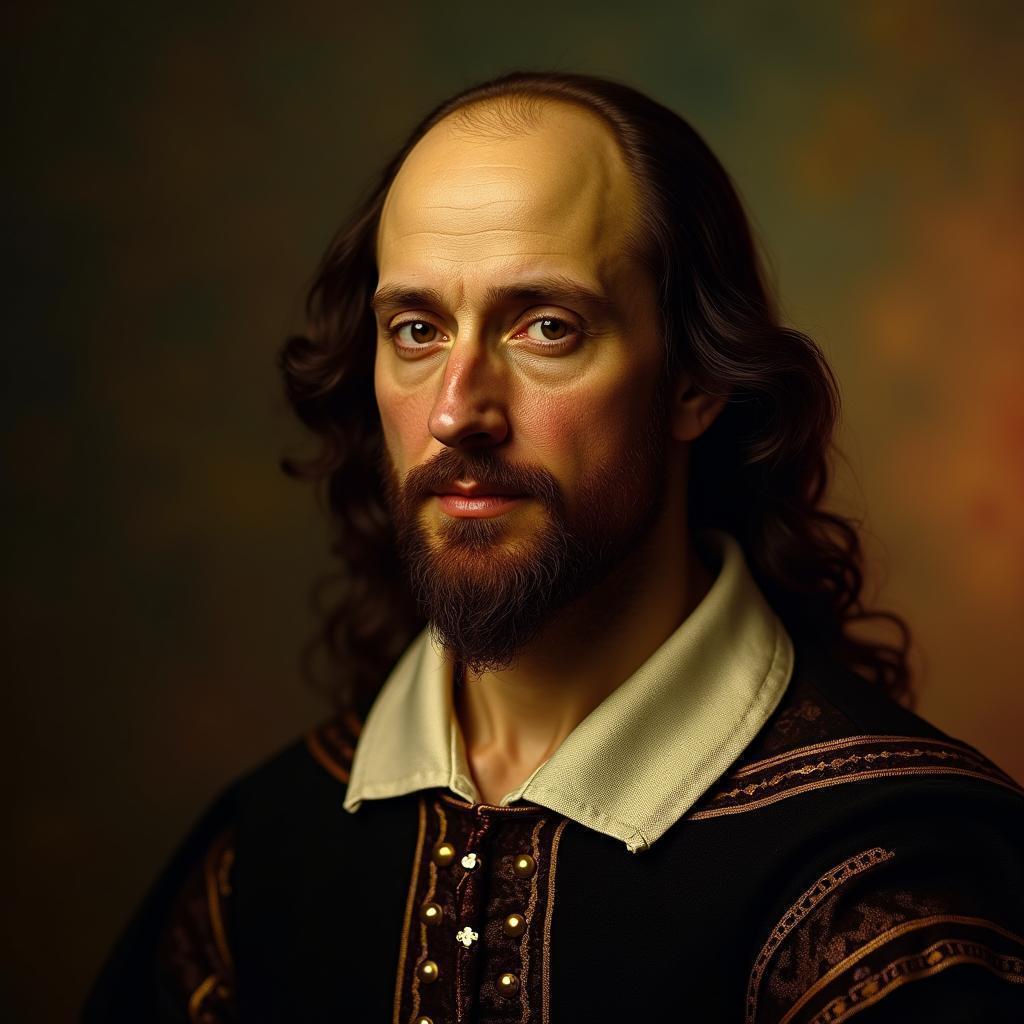 William Shakespeare In Mona Lisa Style