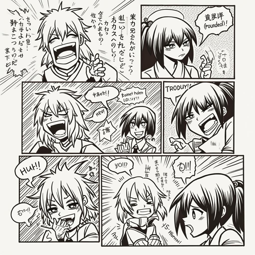 Expressive Manga Panels Of Everyday Life
