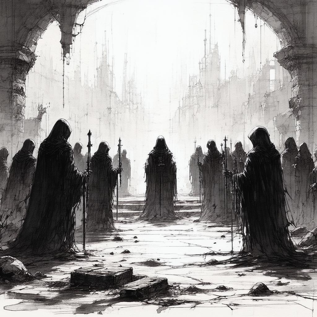 Whiteboard Sketch Of A Secret Cult