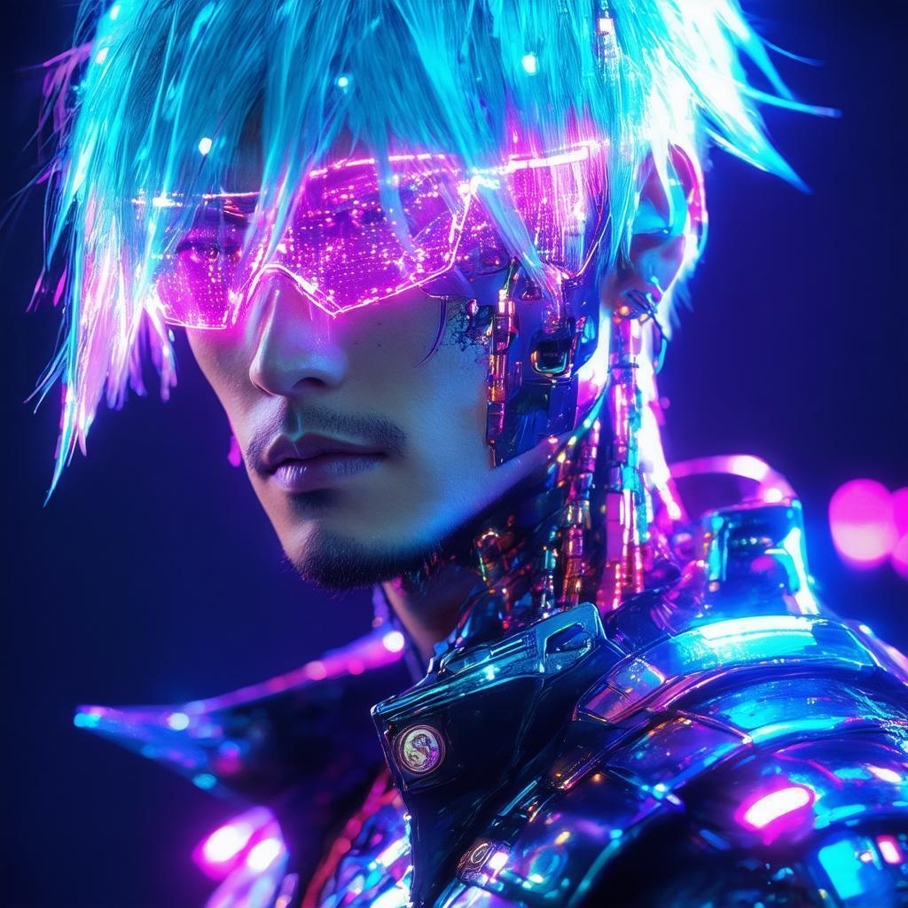 Jin From Tekken As Neonpunk Champion