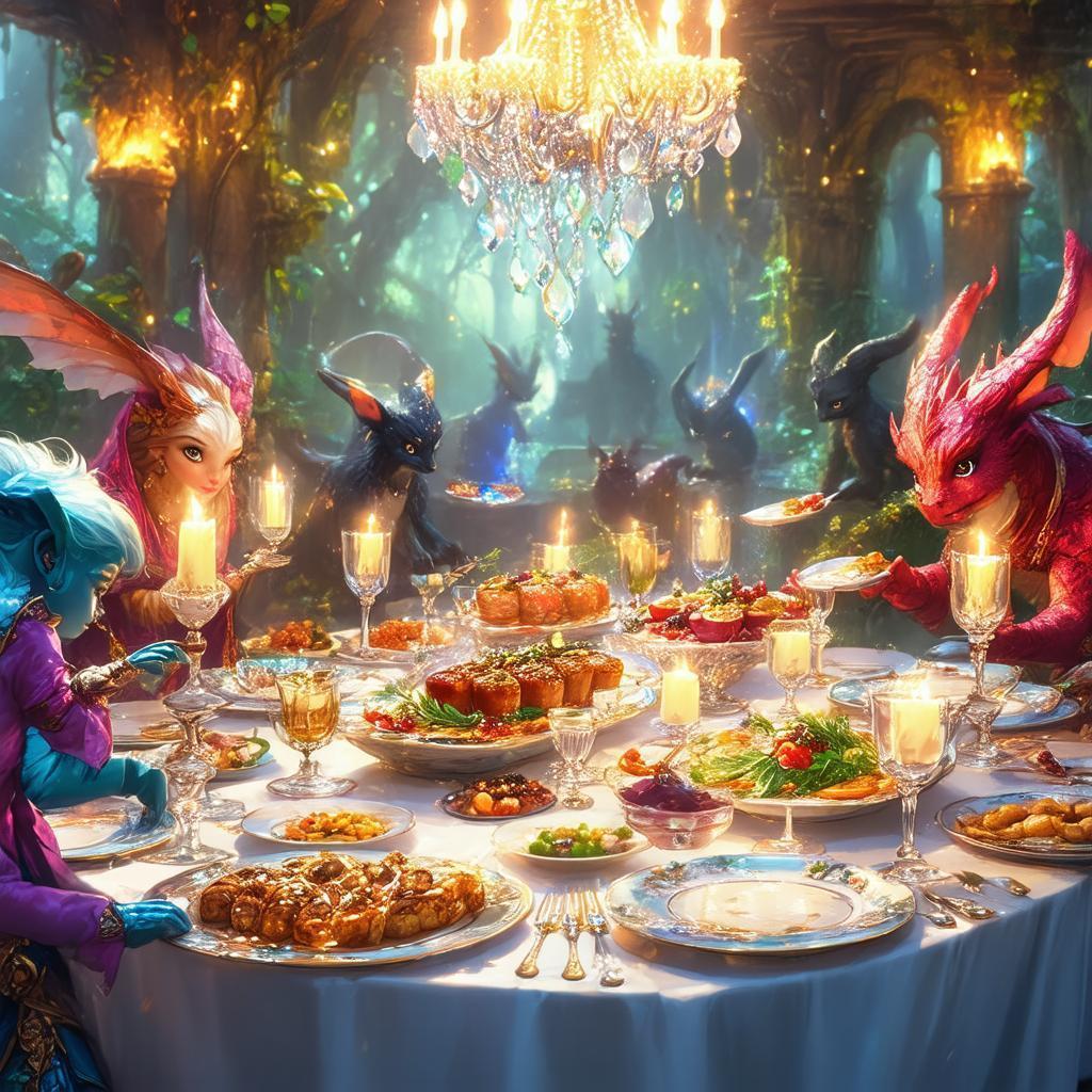 Enchanted Dinner Party App Icon Design