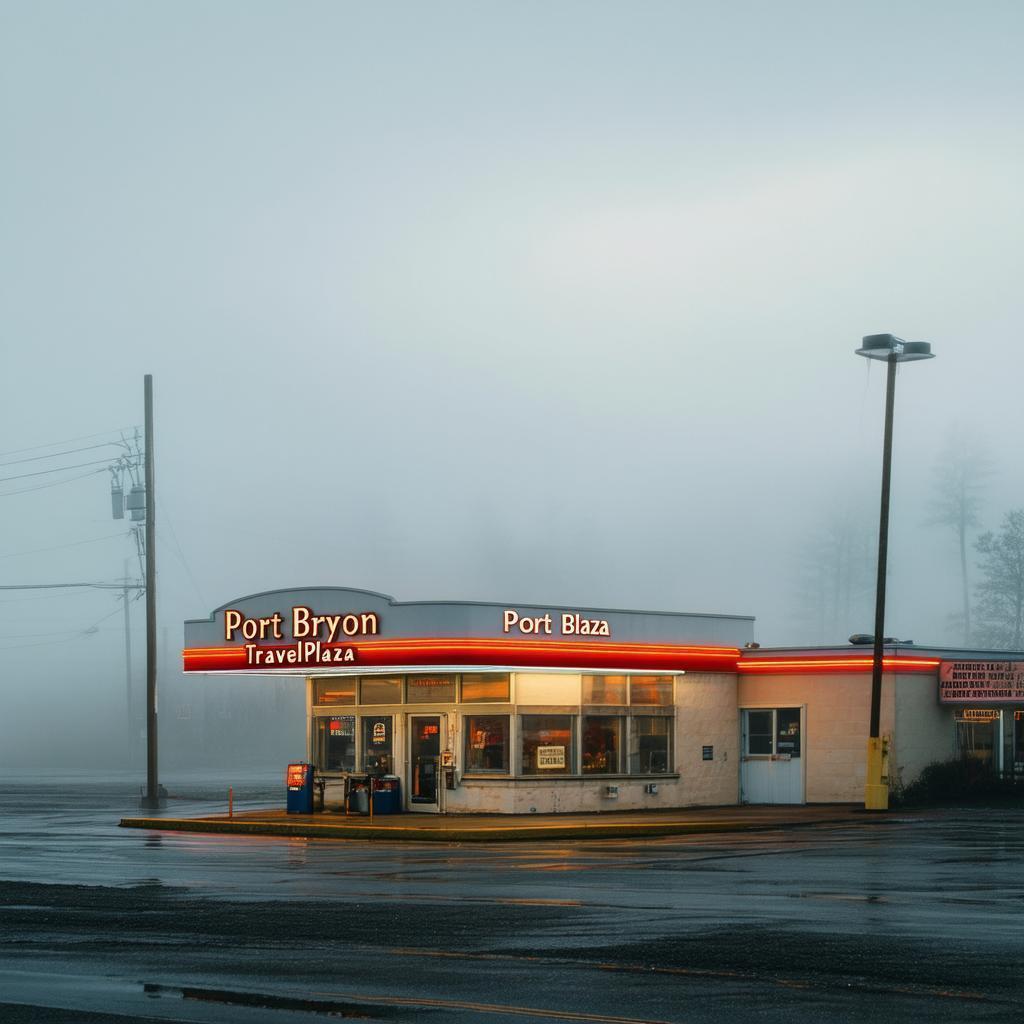 Foggy Morning At Port Byron Plaza