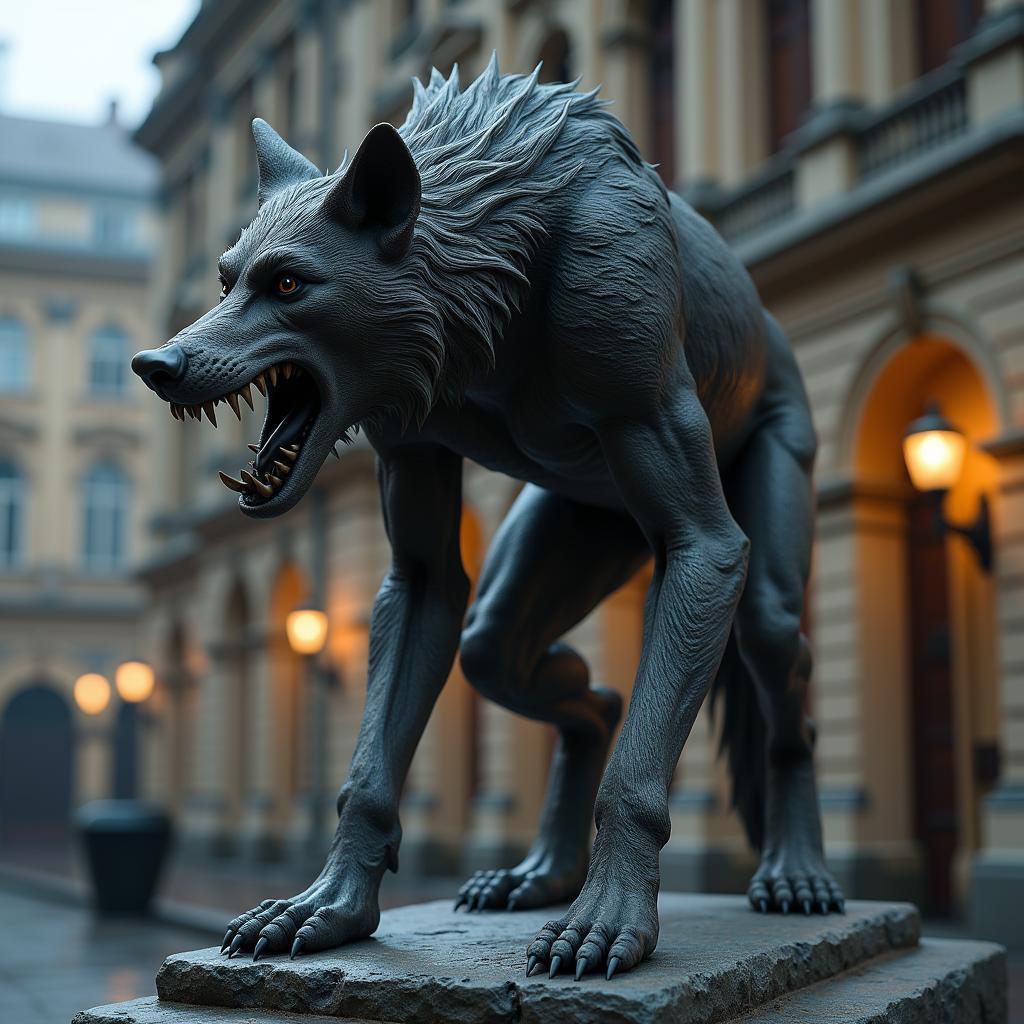 Werewolf Perched On Lviv Opera House