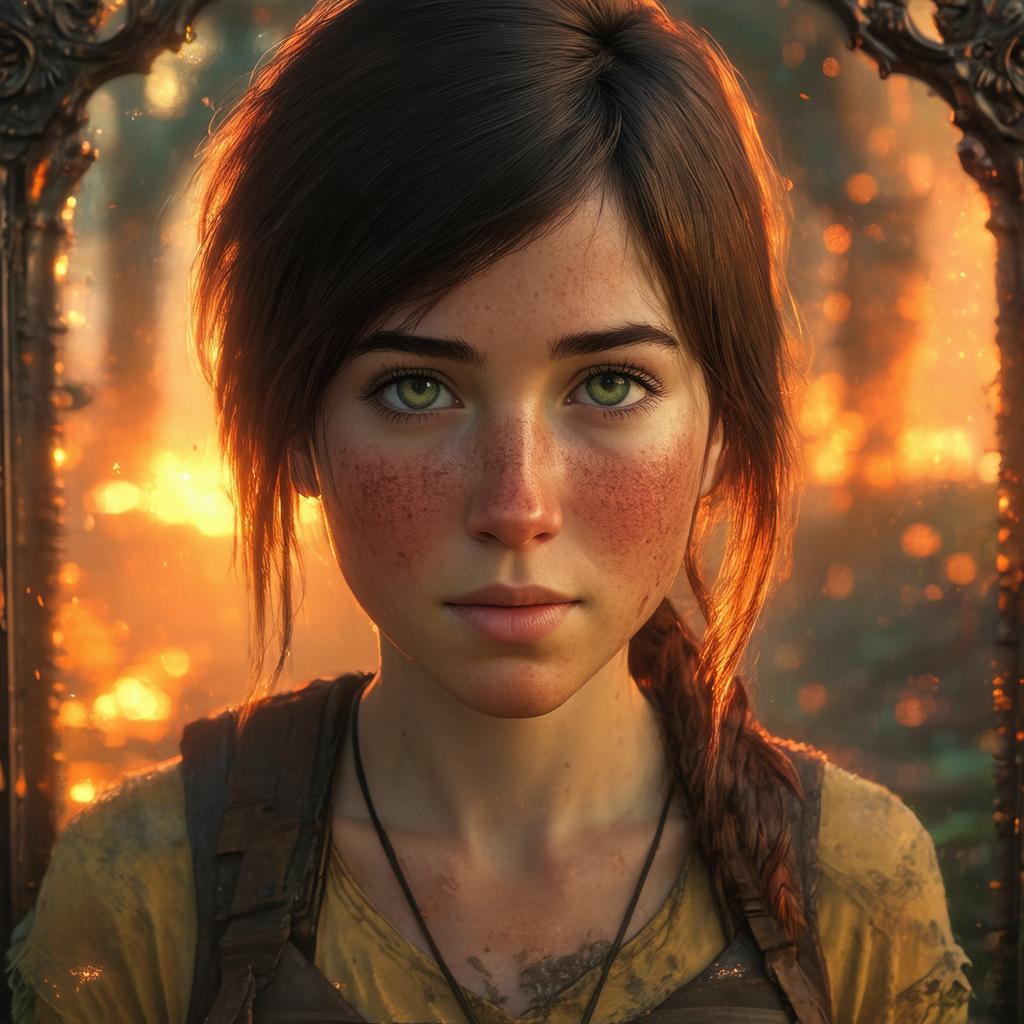 Ellie In Golden Fantasy Cover Art