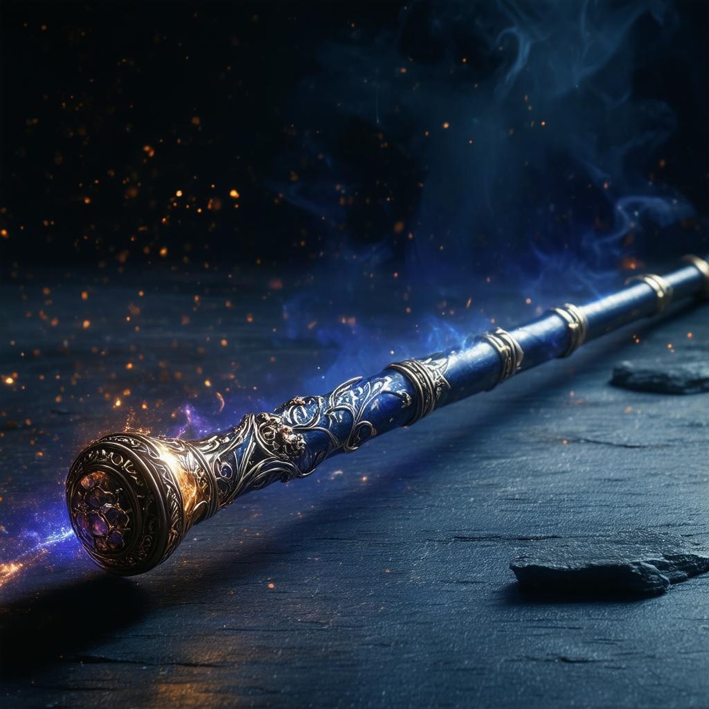 Cinematic Magic Wand In Dramatic Light