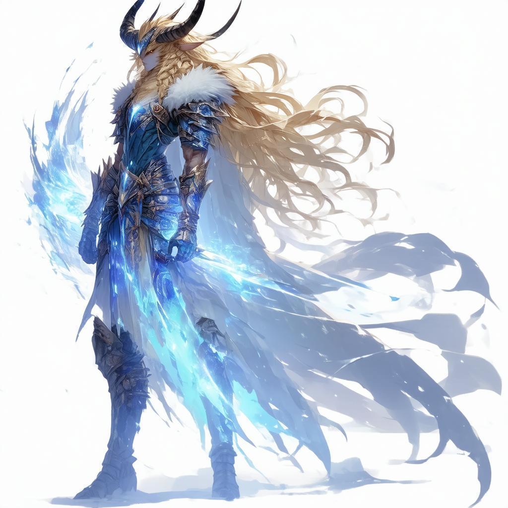 Celestial Hunter In Ethereal Tribal Armor