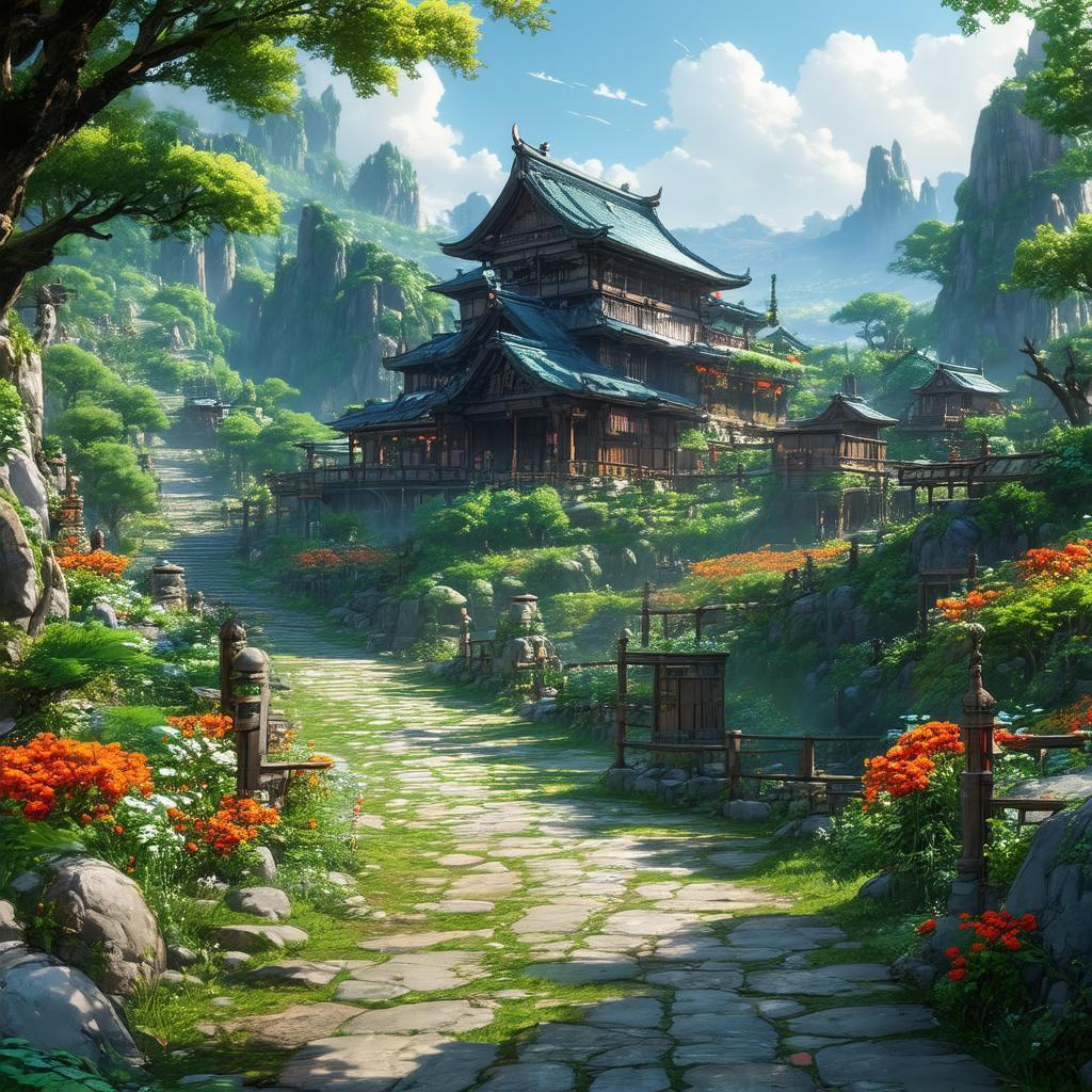 Ghibli Style RPG Platformer Trailer Art