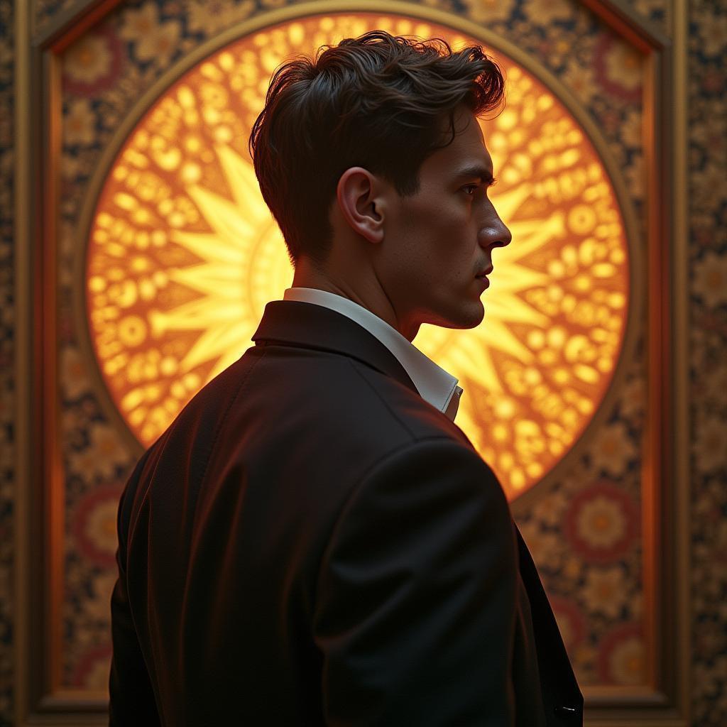Epic Male Portrait In Film Grain