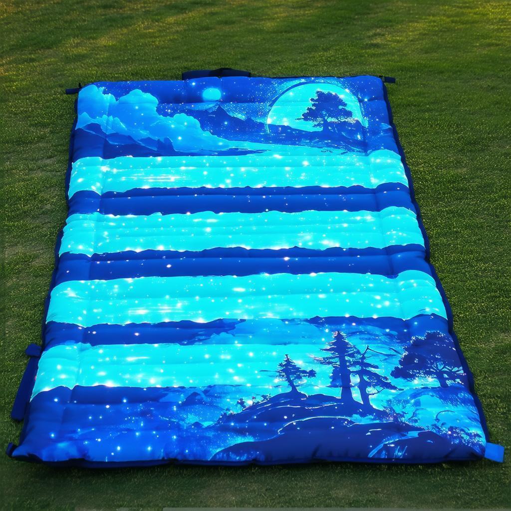 Manga Camping Mat With Glowing Luminescent Strips