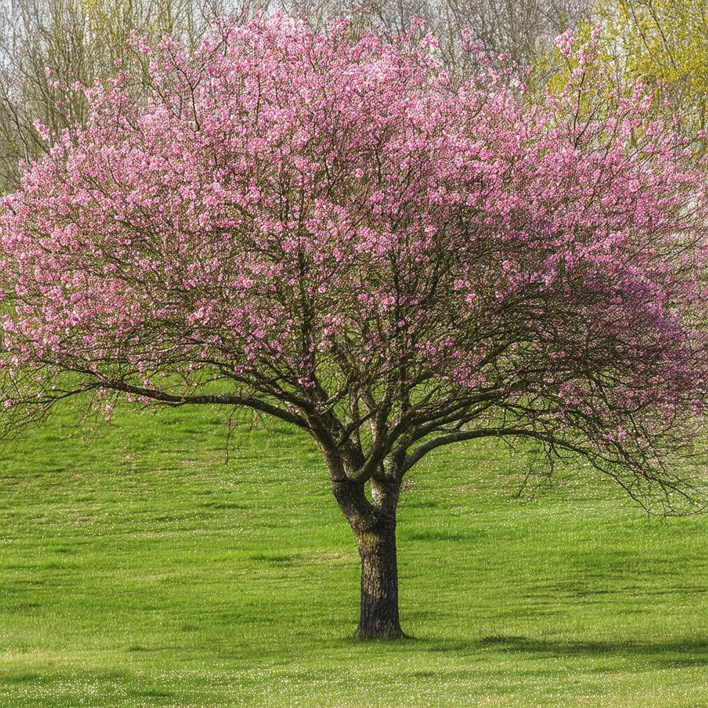 Storyboard of a Grand Pink Blossom Tree
