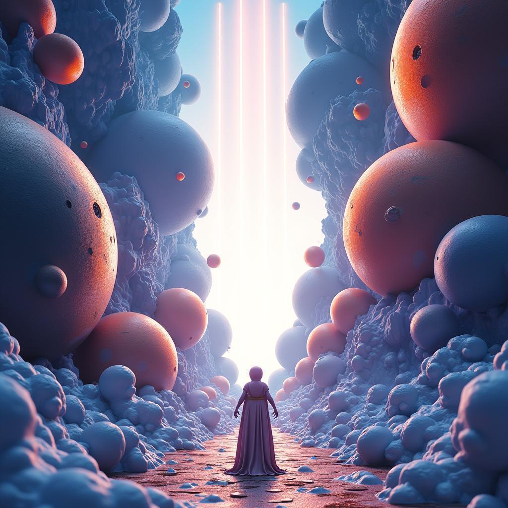 Surreal Octane Cosmos Inspired by Rocket Man