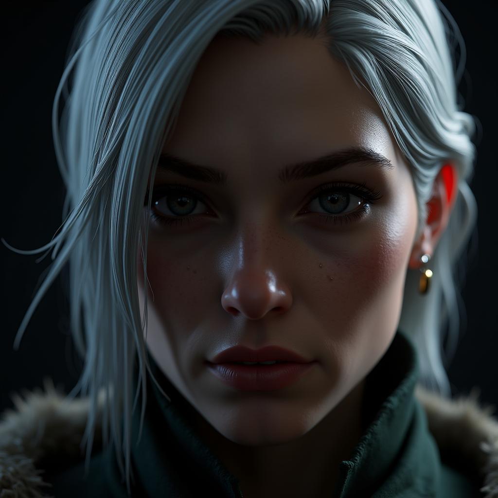 Volumetric 3D Sculpt of Ciri From The Witcher