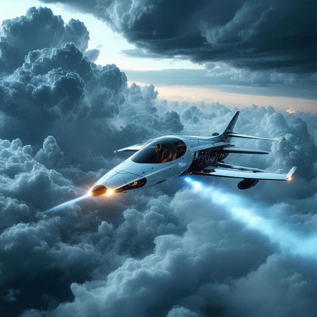 Robotic Plane Soaring Through a Stormy Sky