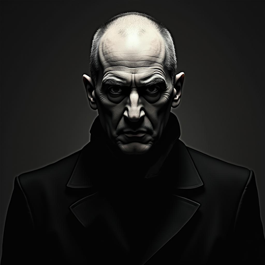 Hannibal Lecter in Stark Photographic Contrast