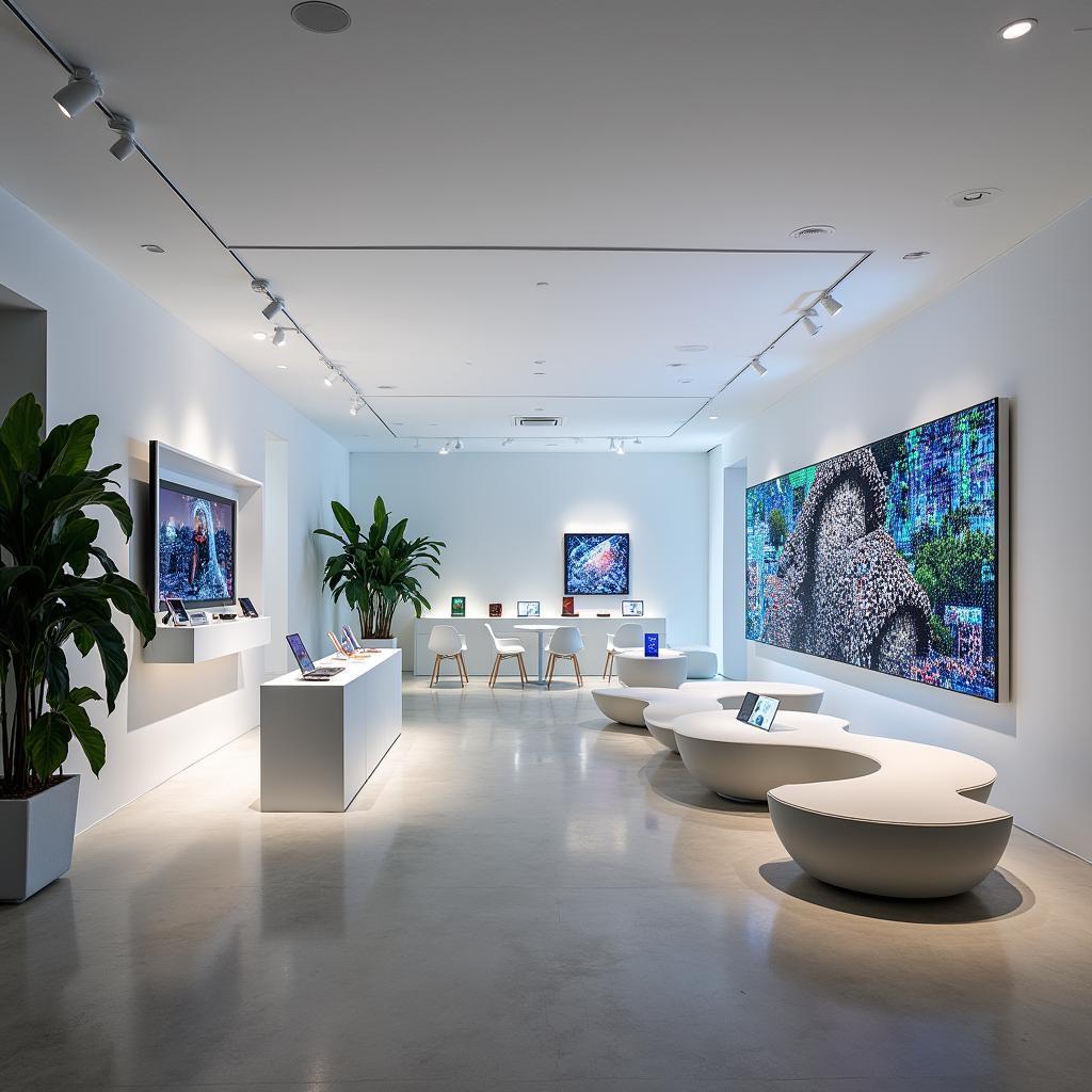 Pixel Art Samsung Flagship in Eames Style