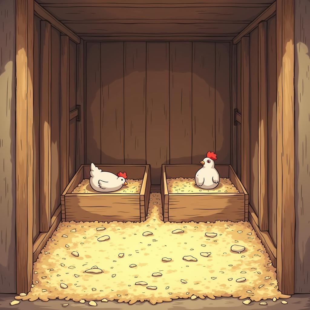 Vibrant Manga Coop With Cozy Nesting Boxes