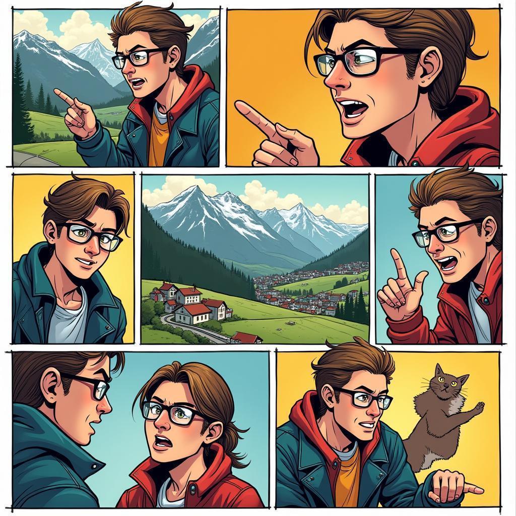Switzerland Reimagined in Vibrant Manga Panels