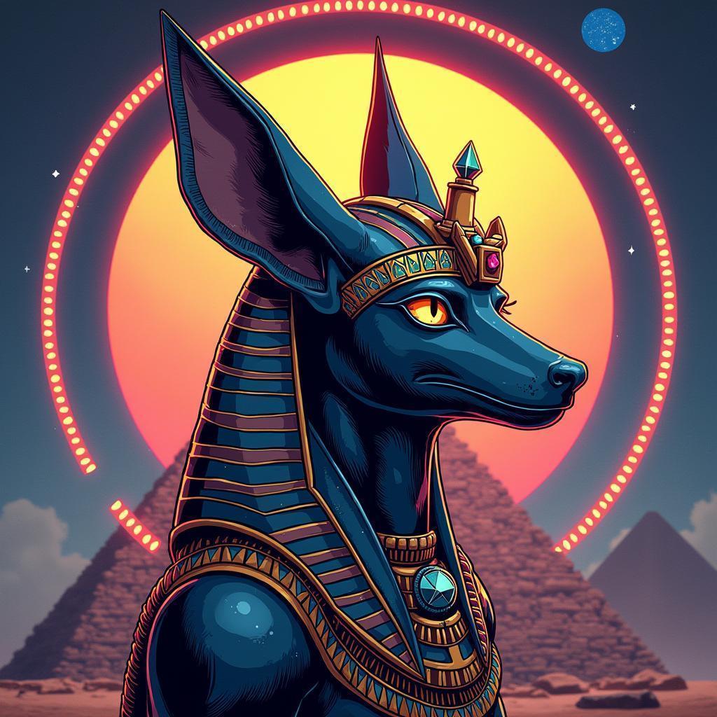 Manga Anubis Radiant Before the Pyramids
