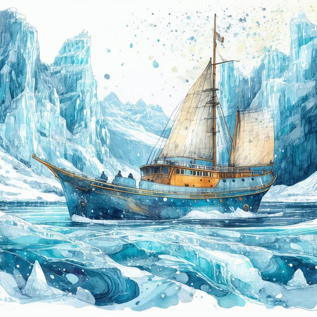 Resilient Ship Navigating the Icy Wilderness