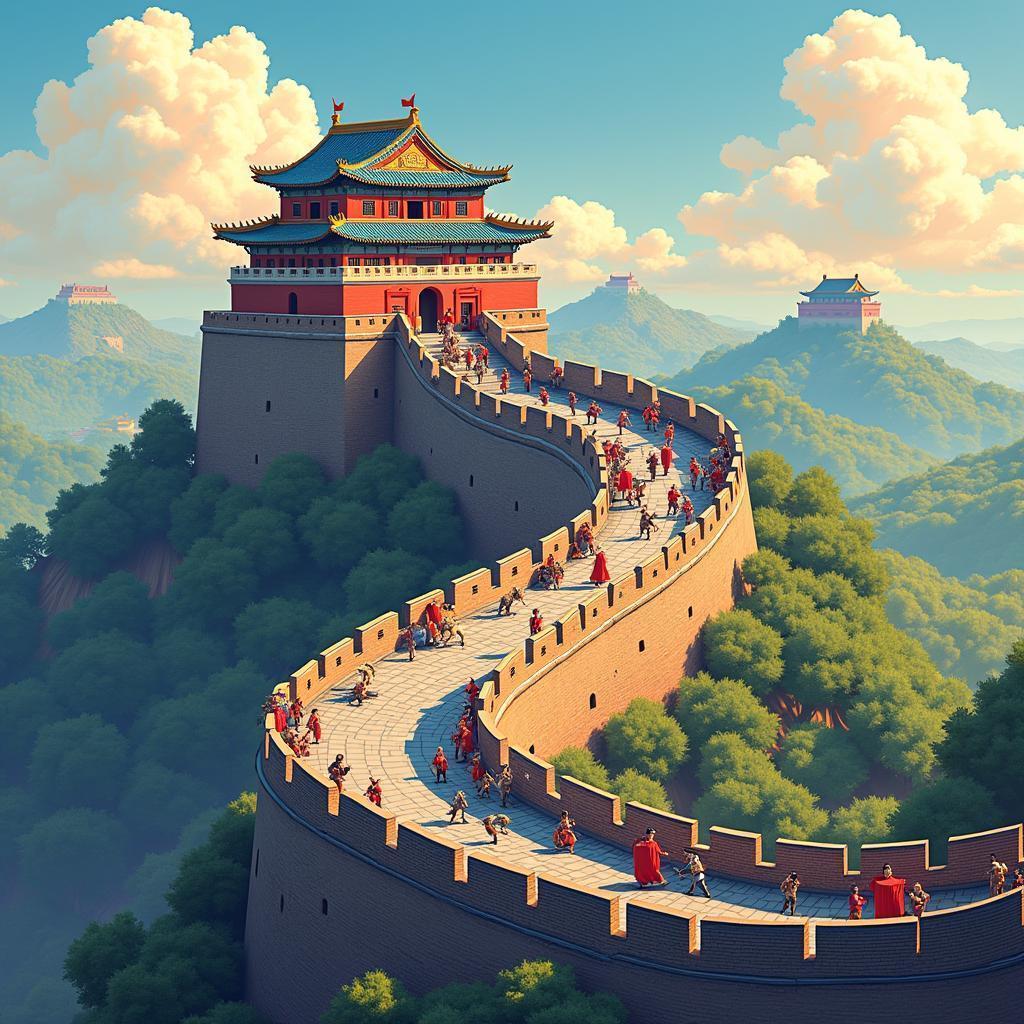 Anime Map of the Great Wall Guardians