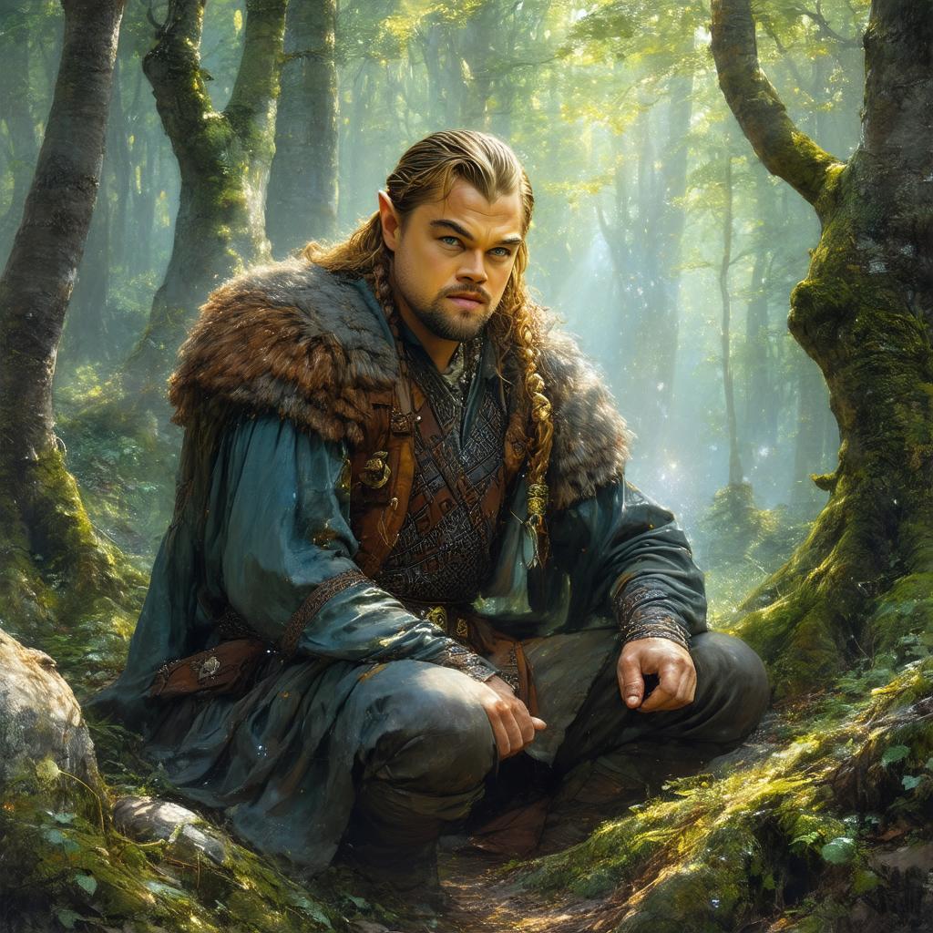 Leonardo DiCaprio as Gimli in Mythic Forest