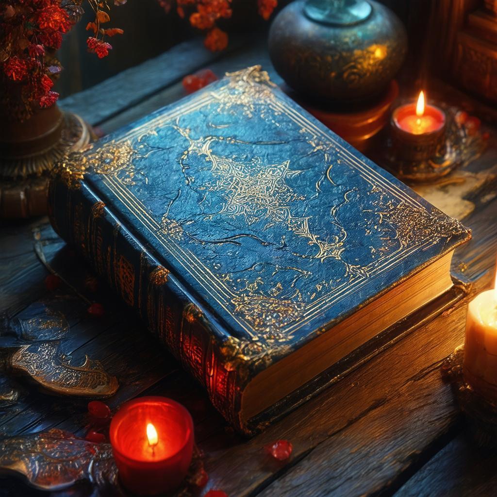 Cozy 3D Fantasy Book Cover in Shadow