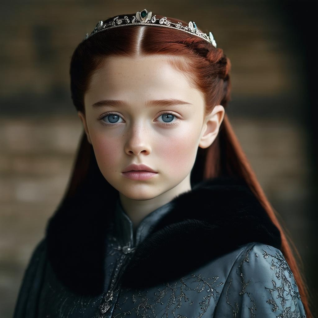 Timeless CineStill Portrait of Little Sansa Stark
