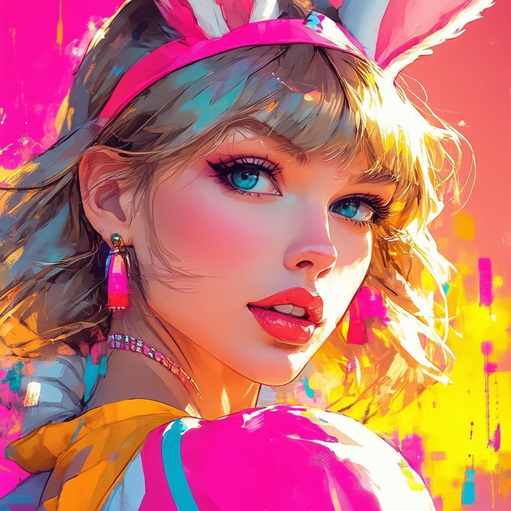 Taylor Swift as Lola Bunny in Manga