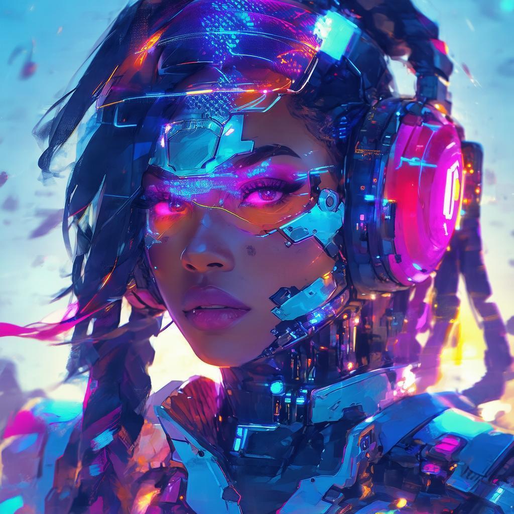 Apex Legends Portrait in Golden Cybernetic Light