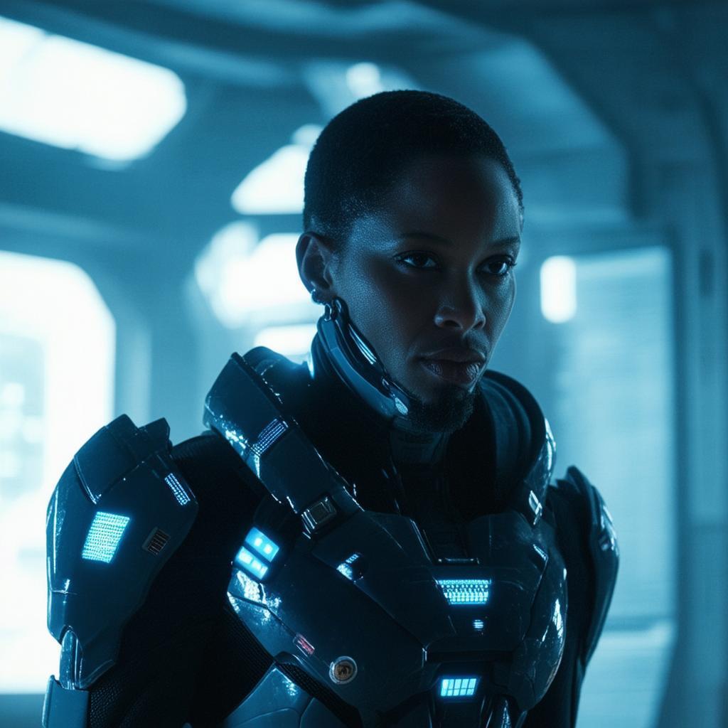 Mass Effect Hero in Epic Cinematic Light