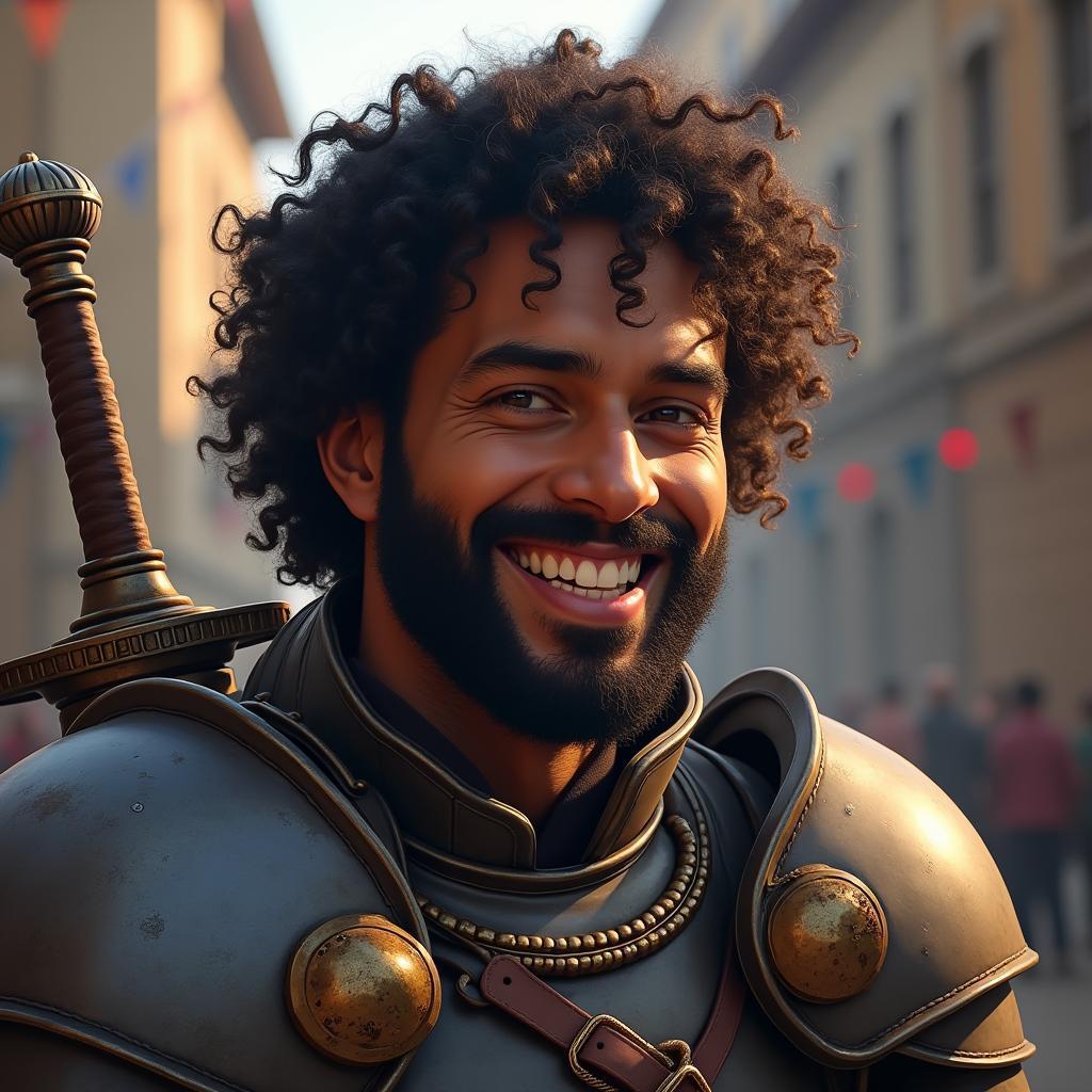 Paladin in Power Armor Wielding Buster Sword