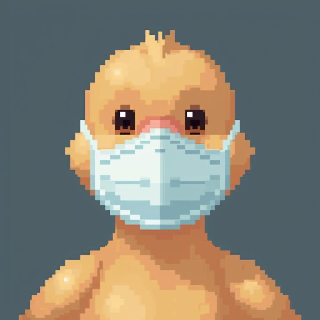 Eight Bit Goose in a Medical Mask