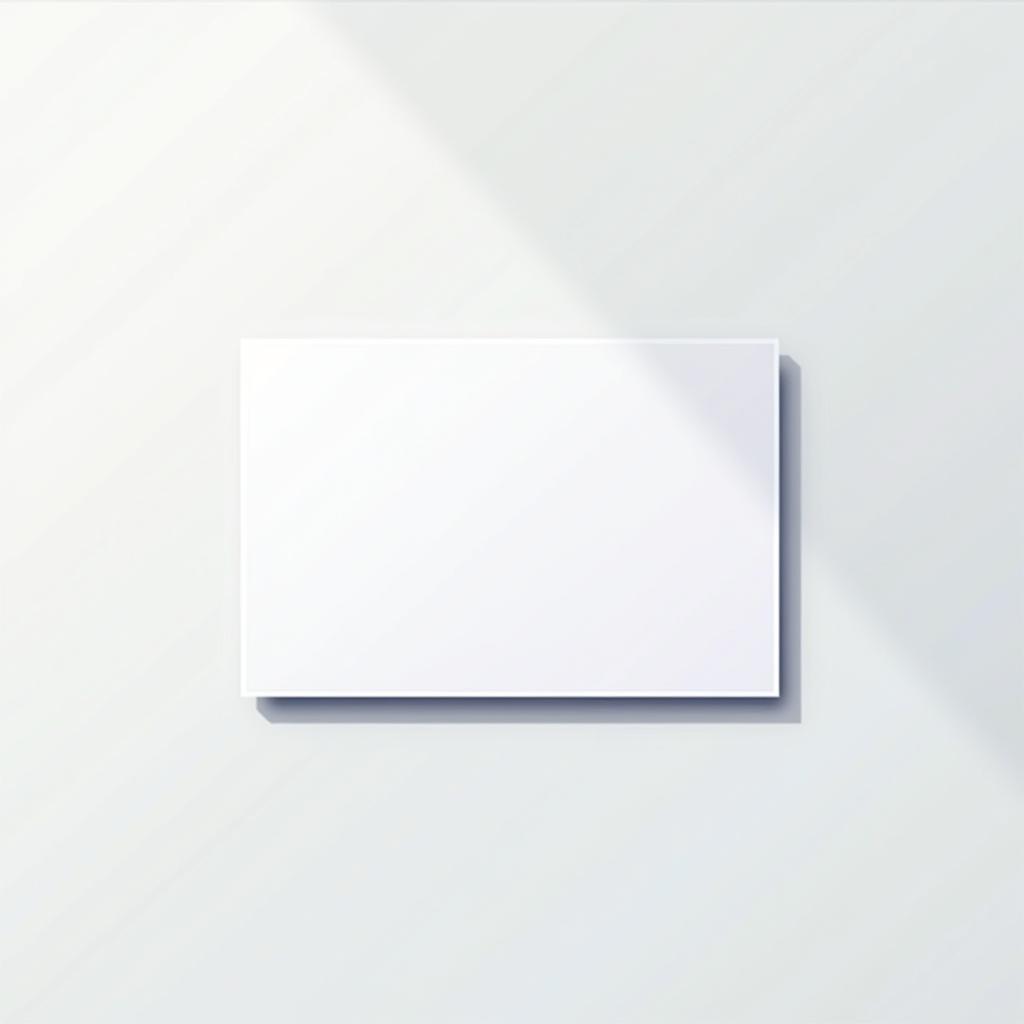 Minimalist Business Card in Anime Color