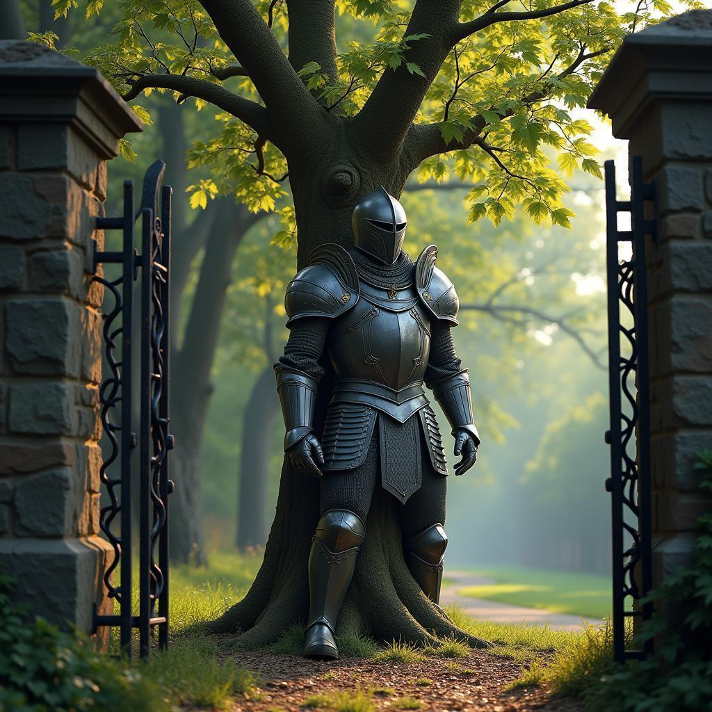 Knighttree in Bark Armor at Iron Gates