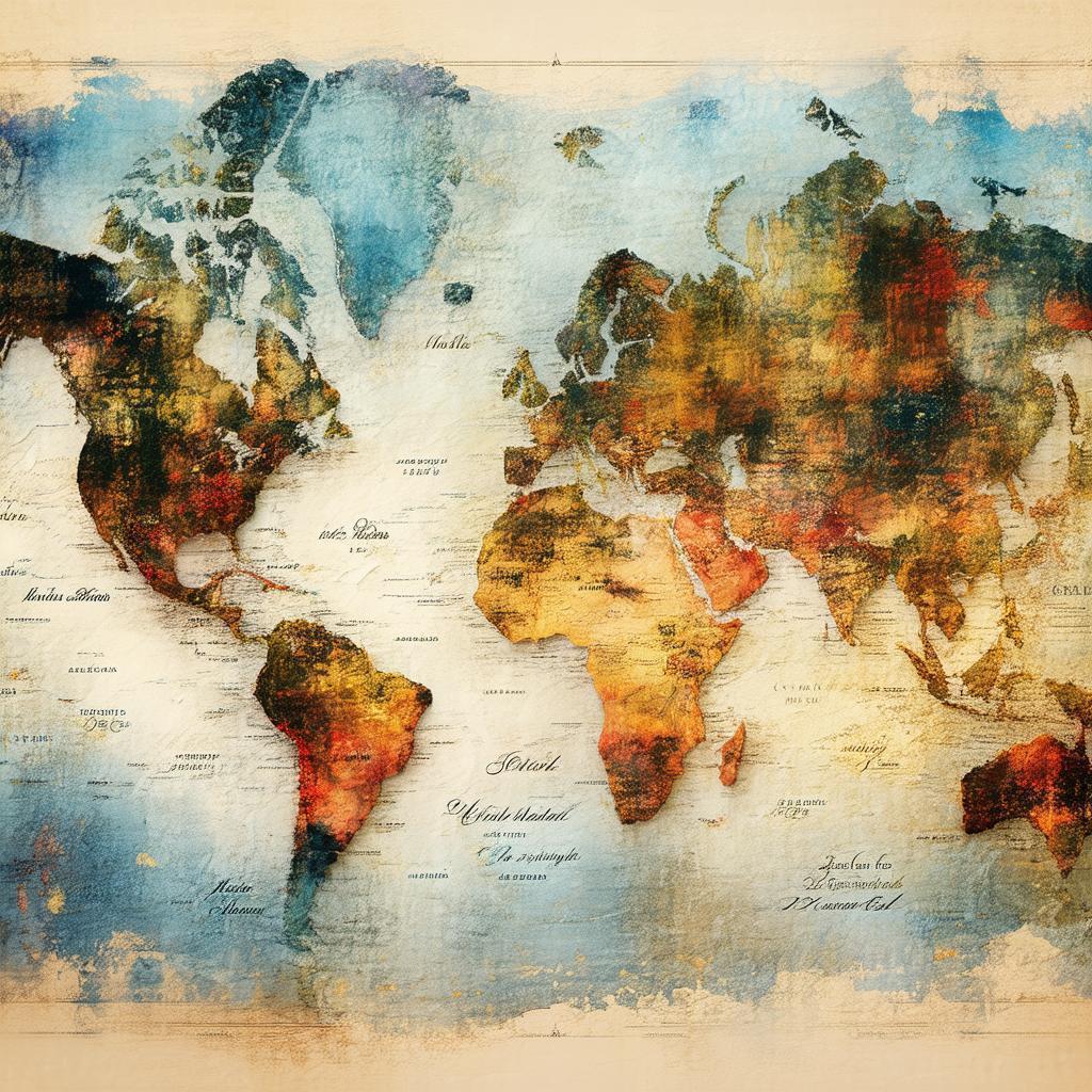 Impressionist Atlas of a Tabletop Fantasy World