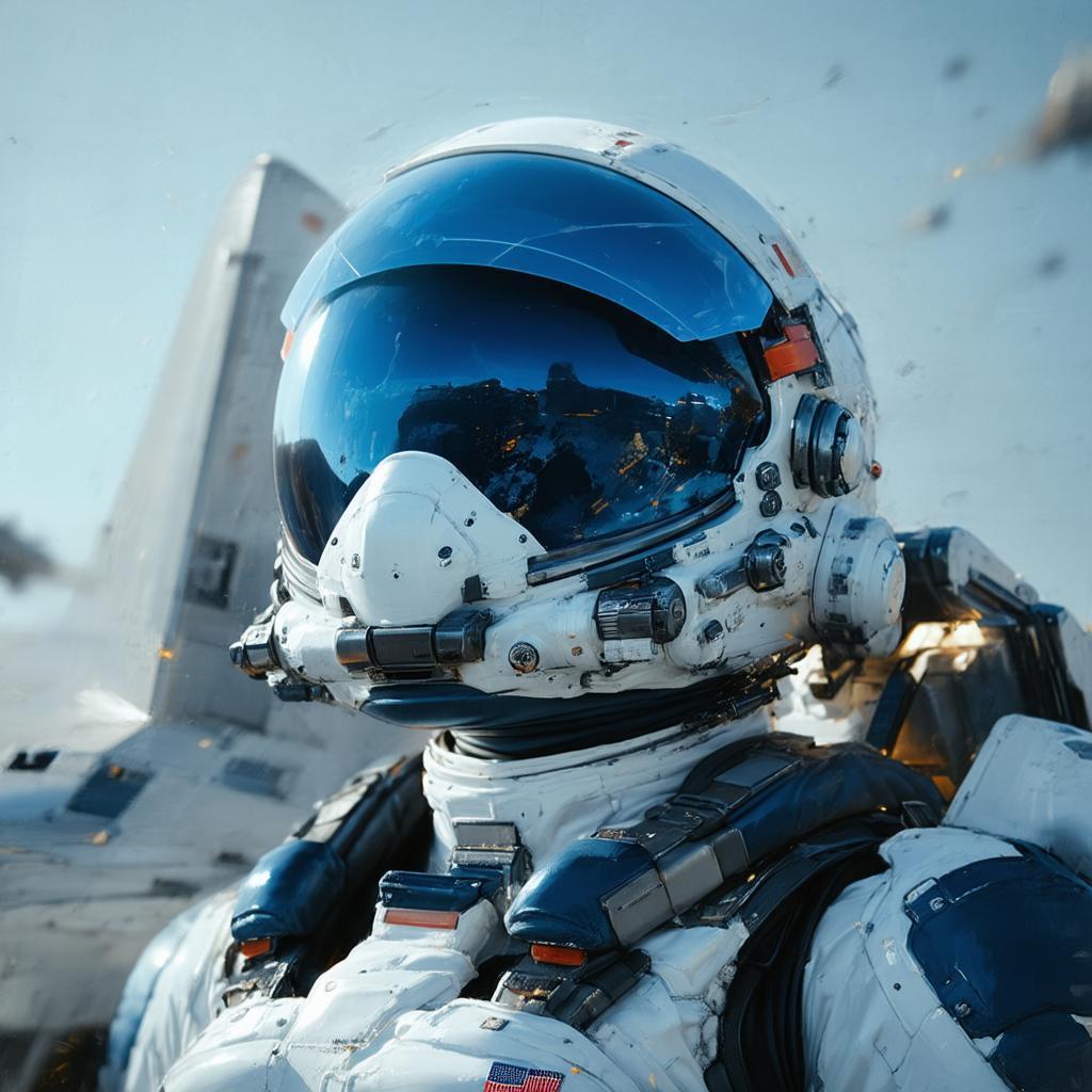 Deep Space Fighter Pilot in Sleek 3D